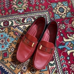 Men's Red Leather Shoes